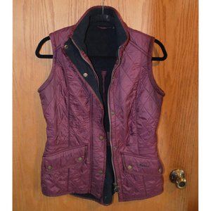 Barbour Cavalry Gilet Quilted Vest - Maroon